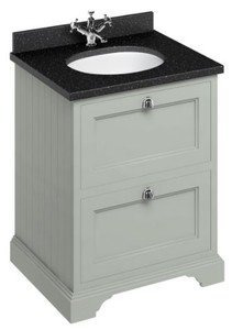 Casa Padrino washing cabinet / washbasin with granite top and 2 drawers - Limited Edition