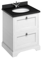 Casa Padrino Waschschrank / Waschtisch mit Granitplatte und 2 Schubladen - Limited Edition