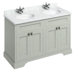Casa Padrino washing cabinet with marble top and 4 doors  - Antique Style Washbasin