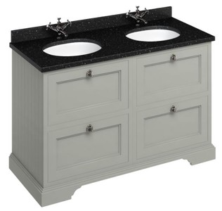 Casa Padrino washing cabinet with granite top and 4 drawers 130 x 55 x H. 93 cm
