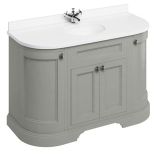 Casa Padrino washing cabinet / washbasin with marble top and 4 doors 134 x 55 x H. 93 cm