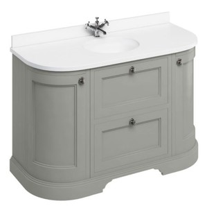 Casa Padrino Mueble de Lavabo de Lujo Estilo Art Nouveau con Encimera de Mármol, 2 Puertas y 2 Cajones, 134 x 55 x H. 93 cm