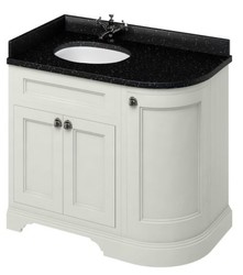 Casa Padrino washing cabinet / washbasin with granite top and 3 doors 98 x 55 x H. 93 cm