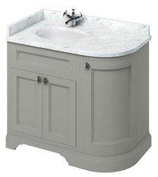 Casa Padrino washing cabinet / washbasin with marble top and 3 doors  - Antique Style Furniture