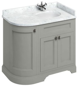 Casa Padrino washing cabinet with marble top and 3 doors  - Luxury Washbasin