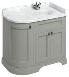 Casa Padrino washing cabinet with marble top and 3 doors  - Luxury Washbasin