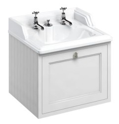 Casa Padrino Luxus Hänge-Waschschrank / Waschtisch mit Schublade 65 x 58 x H. 59 cm