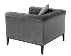 Casa Padrino Fauteuil de luxe gris - Meubles de salon