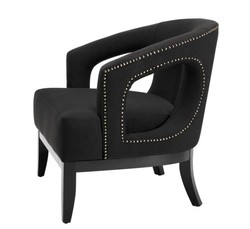 Casa Padrino Luxus Sessel Schwarz - Limited Edition