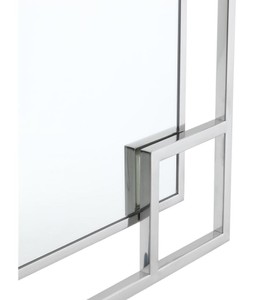Casa Padrino Designer Wandspiegel Silber 90 x H. 90 cm - Luxus Spiegel