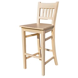 Casa Padrino Bar Chair Solid Wood - Shabby Chic Country House Style Bar Stool Casa Padrino Bar Chair Solid Wood - Shabby Chic Country House Style Bar Stool