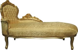 Casa Padrino barocco chaise Gold pattern / Gold - Mobili in stile barocco