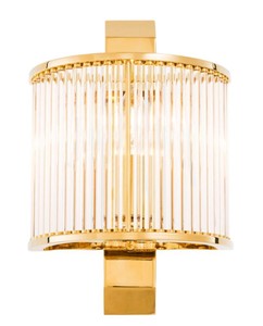 Casa Padrino Luxus Wandleuchte Gold 20,5 x 12 x H. 30 cm - Designer Wandlampe