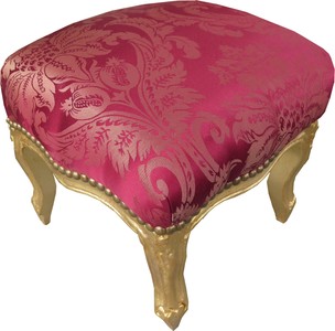 Casa Padrino barocco modello ottoman claret / oro Mod2 - mobili in stile antico - Sgabelli
