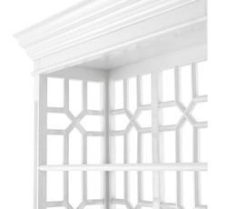 Casa Padrino mogano Designer mensola dell'armadio pianoforte bianco - qualità di lusso