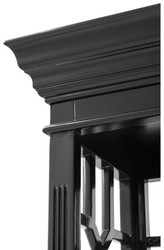 Casa Padrino Schrank Vitrine Vitrinenschrank Glasschrank Schwarz Luxus Luxury Cabinet Glass