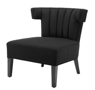Casa Padrino Fauteuil de luxe noir - Mobilier design