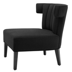 Poltrona di lusso Casa Padrino nero - Mobili di design