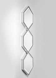 Espejo diseñador Casa Padrino de plata 25 x H. 110 cm - espejo de pared de lujo