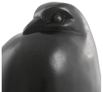 Casa Padrino Luxus Bronze Taube Skulptur auf Sockel - Figur Vogel - Edel & Prunkvoll
