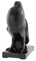 Casa Padrino Luxury bronze dove sculpture on pedestal - figure bird - precious & sumptuous