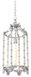 Casa Padrino lumière pendentif concepteur / lanterne argent 30,5 x H. 69,5 cm - lampe suspendue de luxe