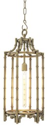 Casa Padrino Designer Hängeleuchte / Laterne Antik Messing 30,5 x H. 69,5 cm - Luxus Hängelampe