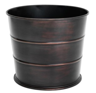 Casa Padrino designer stainless steel planter antique bronze - luxury flower planter