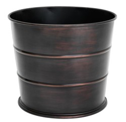 Casa Padrino design in acciaio inox fioriera bronzo antico - lusso vaso di fiori
