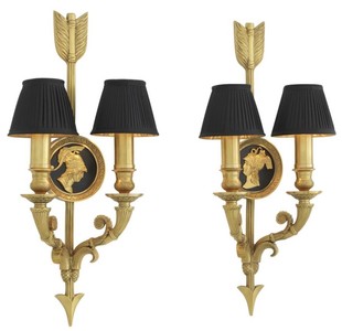 Casa Padrino luci da parete design di lusso insieme di oro antico 2 - hotel mobili