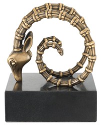 Casa Padrino designer bookend set of 2 antique brass black - luxury hotel decorations