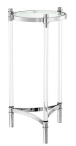 Casa Padrino tavolo d'argento bassi design 41 x H. 90,5 cm - tavolino di lusso