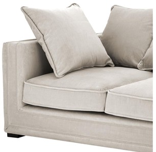 Casa Padrino Luxus Designer 3er Sofa Grau - Luxus Hotel Möbel