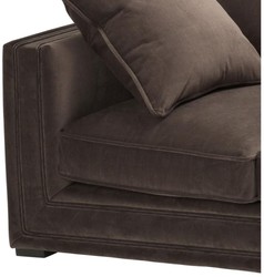 Casa Padrino luxury designer 3 seater sofa brown - luxury hotel furniture