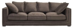Casa Padrino luxury designer 3 seater sofa brown - luxury hotel furniture