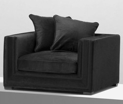 Casa Padrino diseñador de la silla del hotel negro - colección de lujo