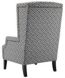 Sillón de diseño Casa Padrino negro / blanco - oídos butaca de lujo