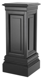 Casa Padrino progettista di mogano pilastro nero 33 x 33 x H. 80 cm - tavolino di lusso