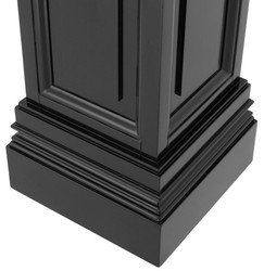 Concepteur Casa Padrino pilier acajou noir 33 x 33 x H. 80 cm - Table d'appoint de luxe
