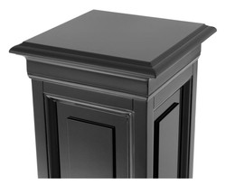Concepteur Casa Padrino pilier acajou noir 33 x 33 x H. 80 cm - Table d'appoint de luxe