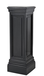 Concepteur Casa Padrino pilier acajou noir 33 x 33 x H. 100 cm - table d'appoint de luxe