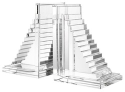 Casa Padrino designer crystal glass bookend set of 2 - luxury hotel decorations