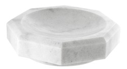 Casa Padrino Designer Marmor Schale Weiß 25 x 25 x H. 7 cm - Luxus Qualität