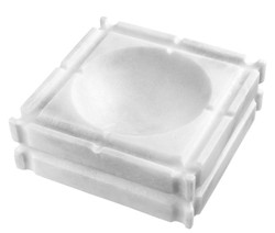 Casa Padrino designer marble ashtray white 21 x 21 x H. 7 cm - limited edition