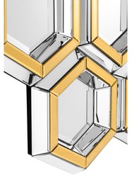 Casa Padrino Luxus Spiegel Gold Silber Luxury Hotel Mirror