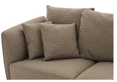 Casa Padrino Designer 3er Sofa Braun - Luxus Hotel Möbel