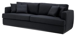 Casa Padrino luxury hotel sofa black 234 x 103 x H. 86 cm - limited edition