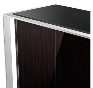 Casa Padrino Designer Schrank 200 x 52 x H. 80,5 cm - Luxus Wohnzimmerschrank