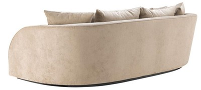Casa Padrino Luxus Hotel Sofa Greige 255 x 91 x H. 72 cm - Designer Kollektion