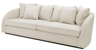Casa Padrino sofá del hotel de lujo color natural 255 x 91 x H. 72 cm - colección del diseñador